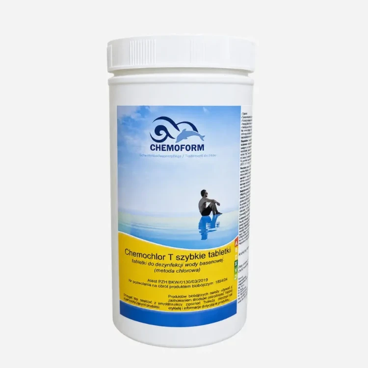 CHEMOFORM Chemochlor T tabletki 20g wolno rozpuszczalne do dezynfekcji basenu